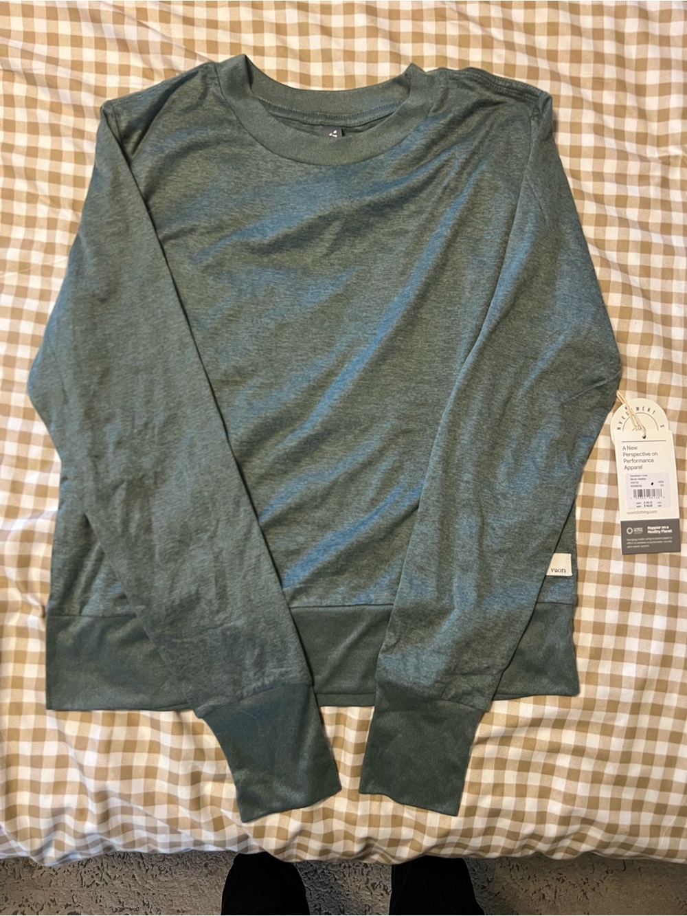 Vuori Marsh Heather Green Daydream Crew